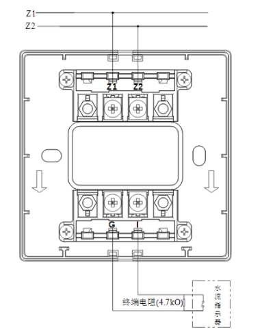 广东广东海湾消防GST-LD-8300B输入模块常开无源触点接线图