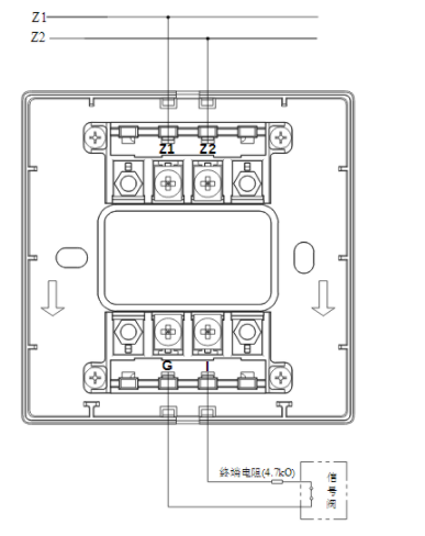 广东海湾GST-LD-8300B输入模块常闭无源触点接线图