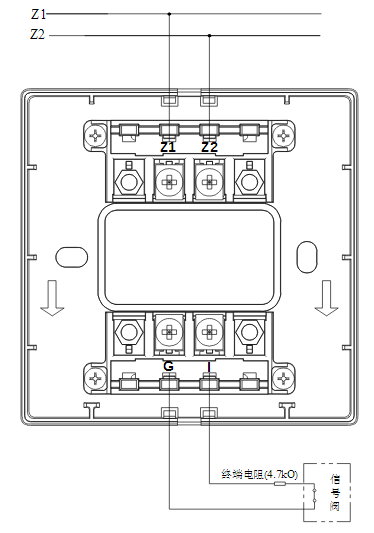 广东广东海湾消防GST-LD-8300B输入模块常闭无源触点接线图