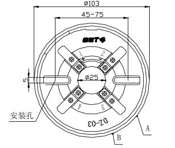 DZ-03定位底座 广东海湾底座